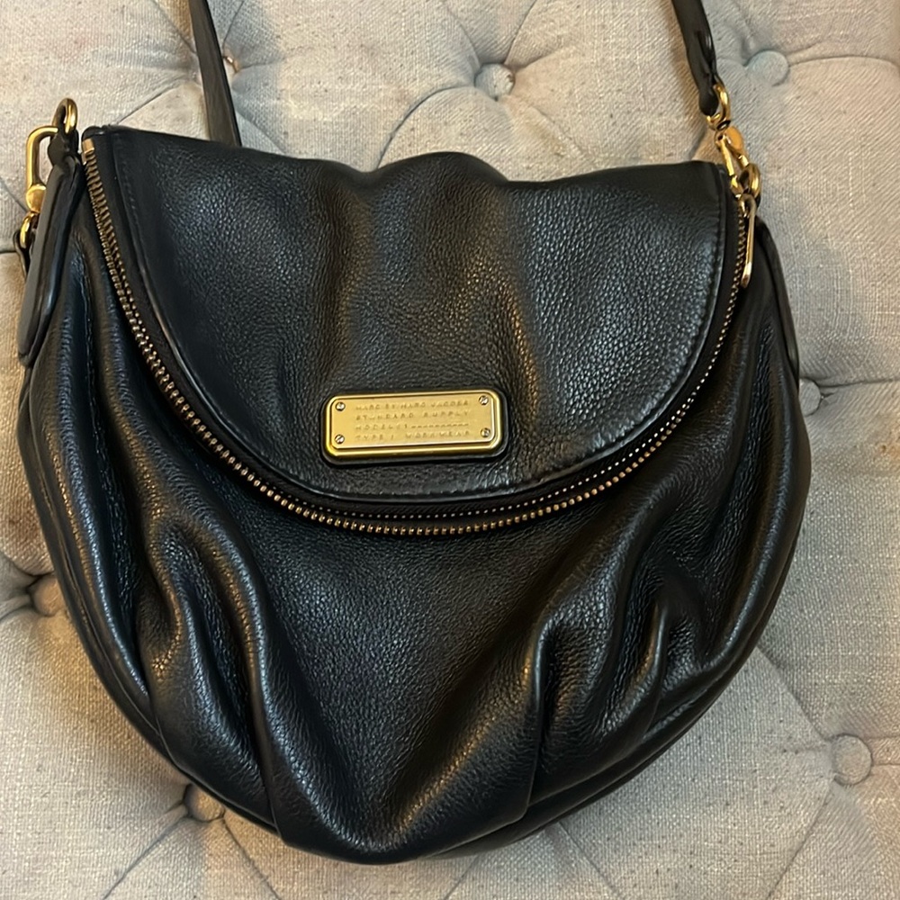 Marc by Marc Jacob’s black leather cross body bag